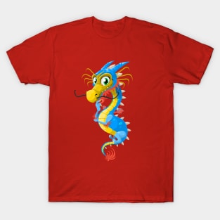 Dragon Cartoon Blue T-Shirt